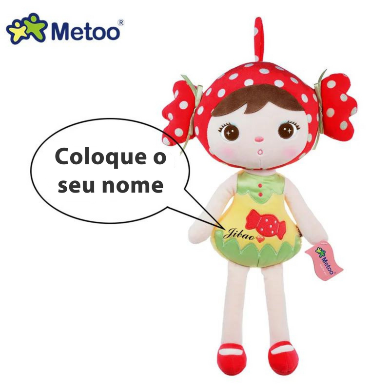 Boneca Metoo Jimbao Candy vermelha 45cm Personalizada
