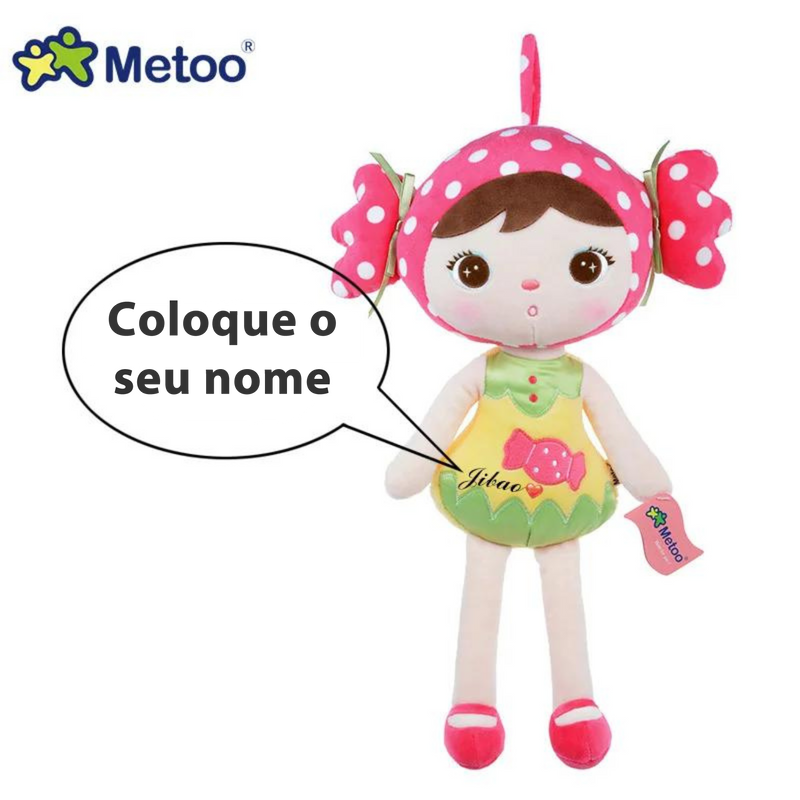 Boneca Metoo Jimbao Candy Rosa 45cm Personalizada