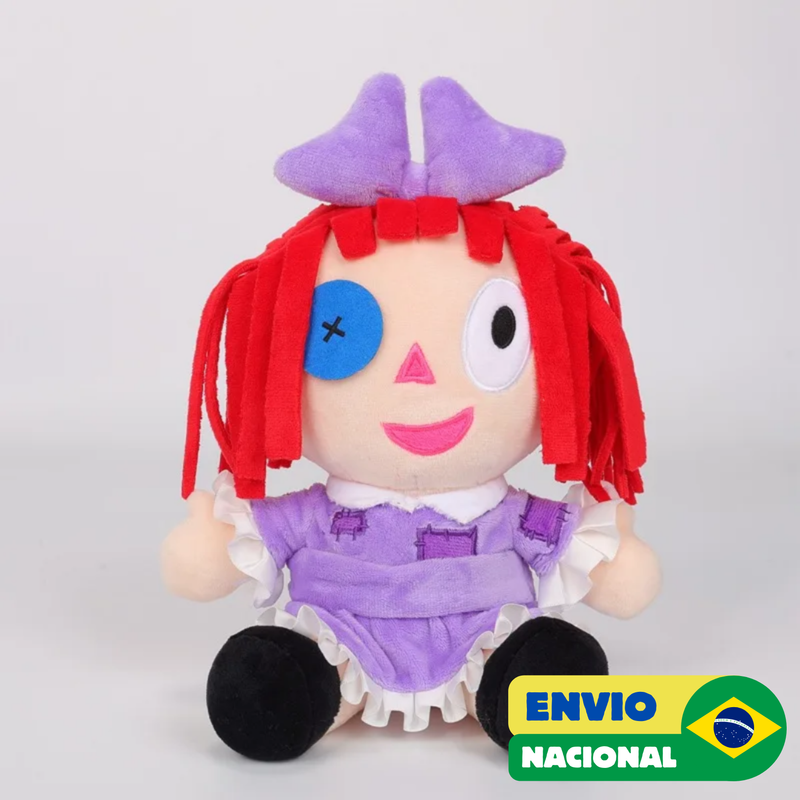 Ragatha de pelúcia O incrível Circo Digital 28cm - Pronta Entrega