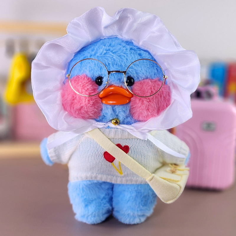 Paper Duck de pelúcia pato Lalafanfan Azul