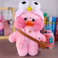 Paper Duck de pelúcia Lalafanfan Rosa com roupas e acessórios