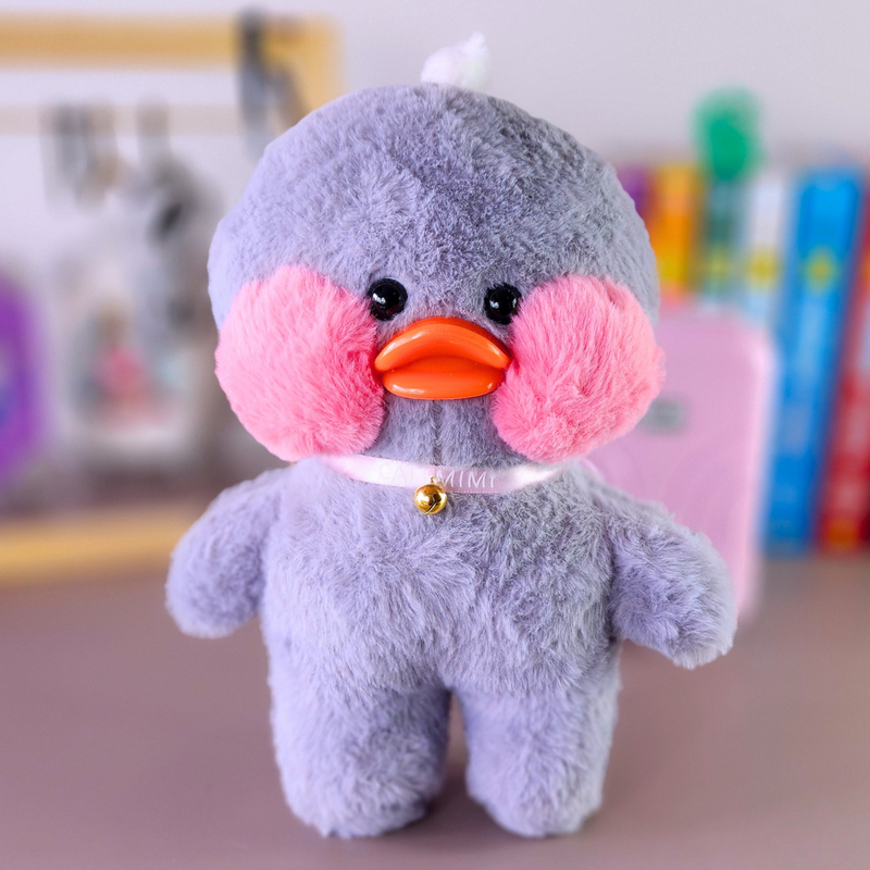 Pato de pelucia Lalafanfan 30cm Mimi Café Kawaii Tiktok