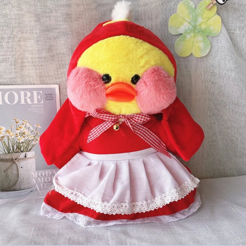 Roupa para Paper Duck Lalafanfan chapeuzinho vermelho