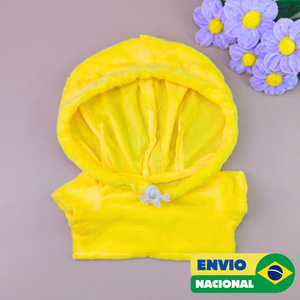 Roupa para Paper Duck Lalafanfan moletom amarelo - Pronta entrega