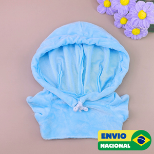 Roupa para Paper Duck Lalafanfan moletom azul - Pronta entrega