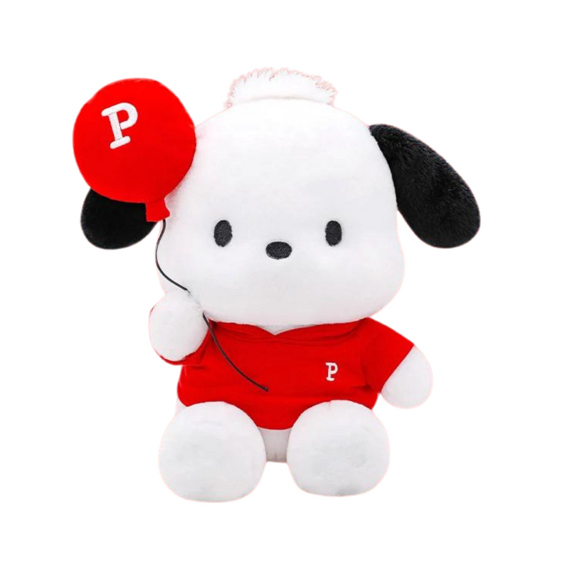 Pochacco balão vermelho de pelúcia