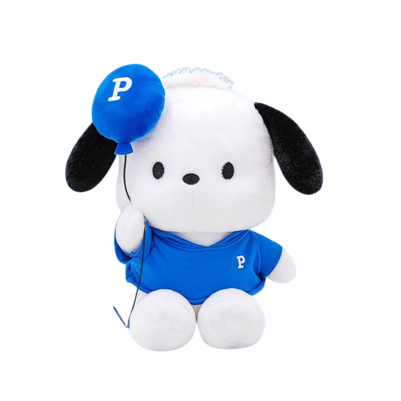 Pochacco balão azul de pelúcia