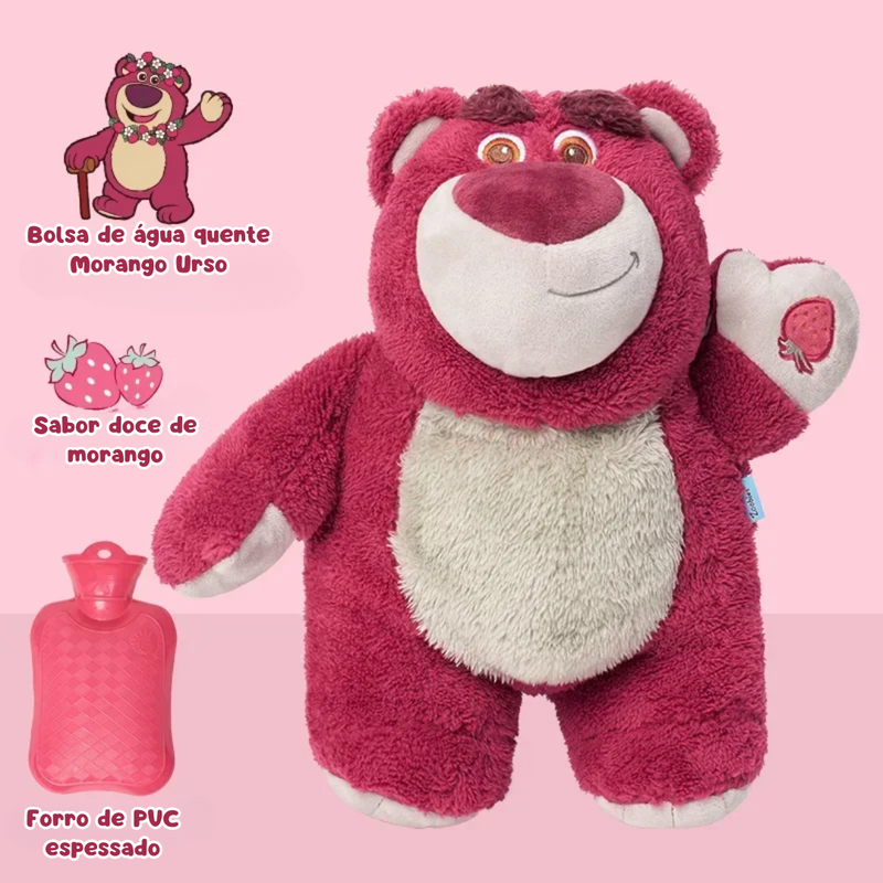 Urso Morango bolsa de água quente