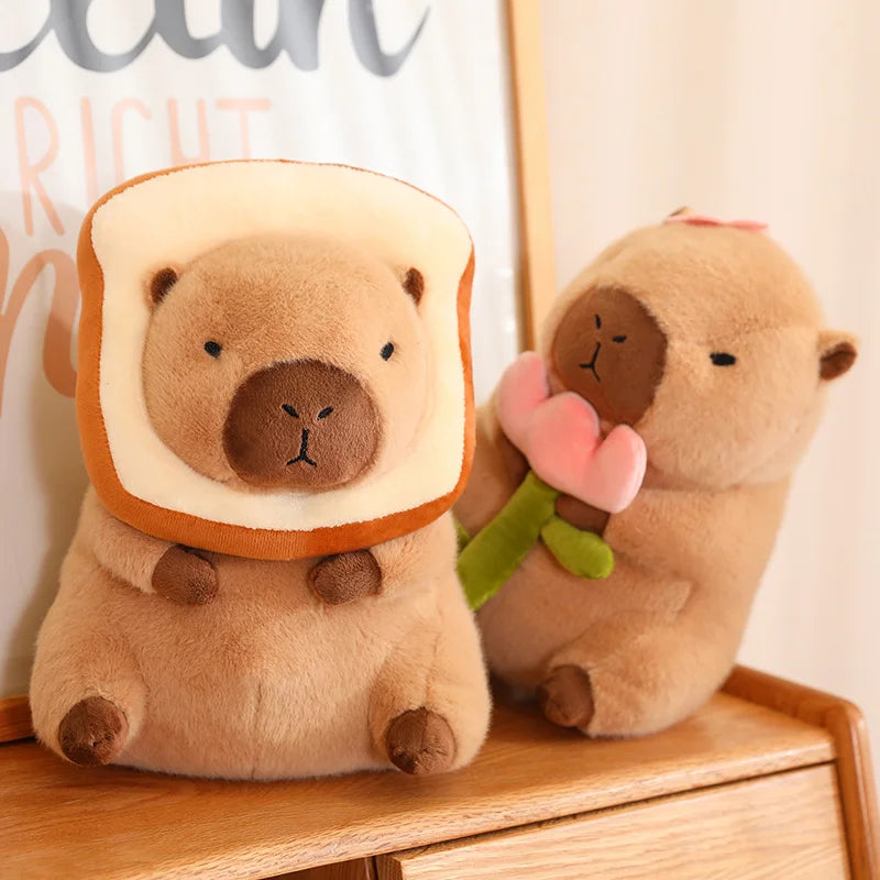 Capivara pão de pelúcia 25cm