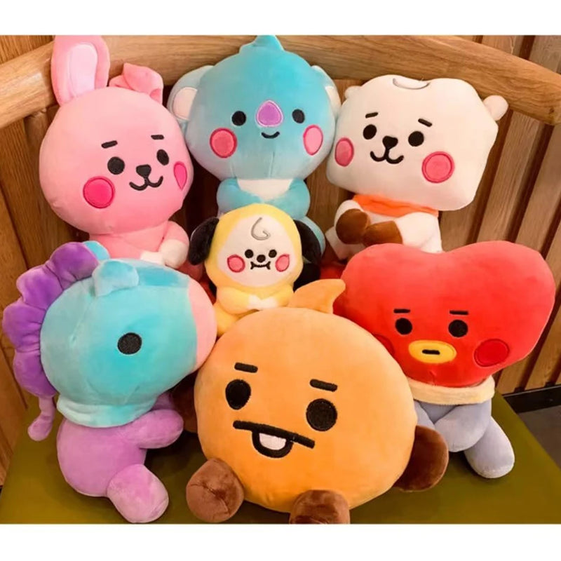 BT21 BTS Coleção K-pop 7 pelúcias 22cm