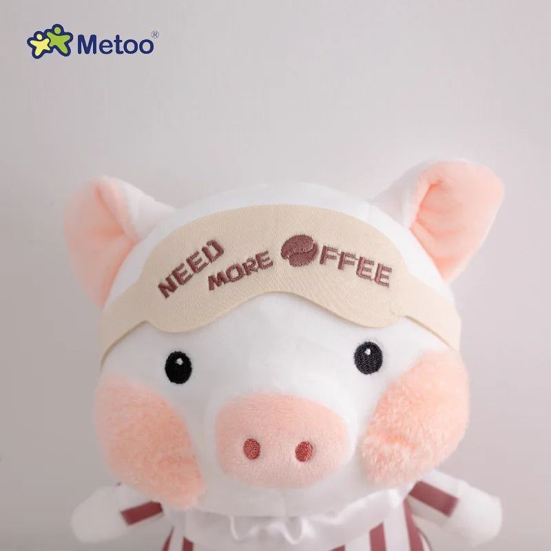 Pelúcia Metoo Pig Fantasia Preciso de Café