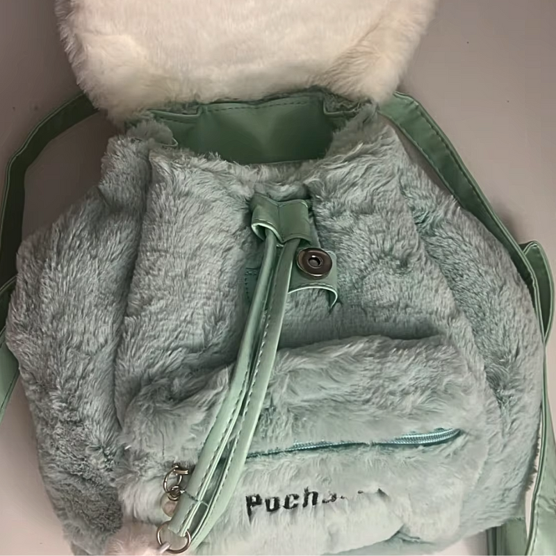 Mochila feminina Pochacco pelúcia Sanrio Hello Kitty