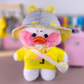 Paper Duck Lalafanfan de pelúcia blusão guarda-chuva com chapéu - Pronta entrega