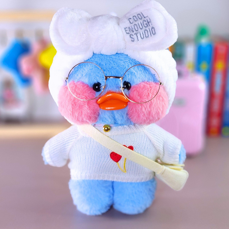 Paper Duck de pelúcia pato Lalafanfan Azul