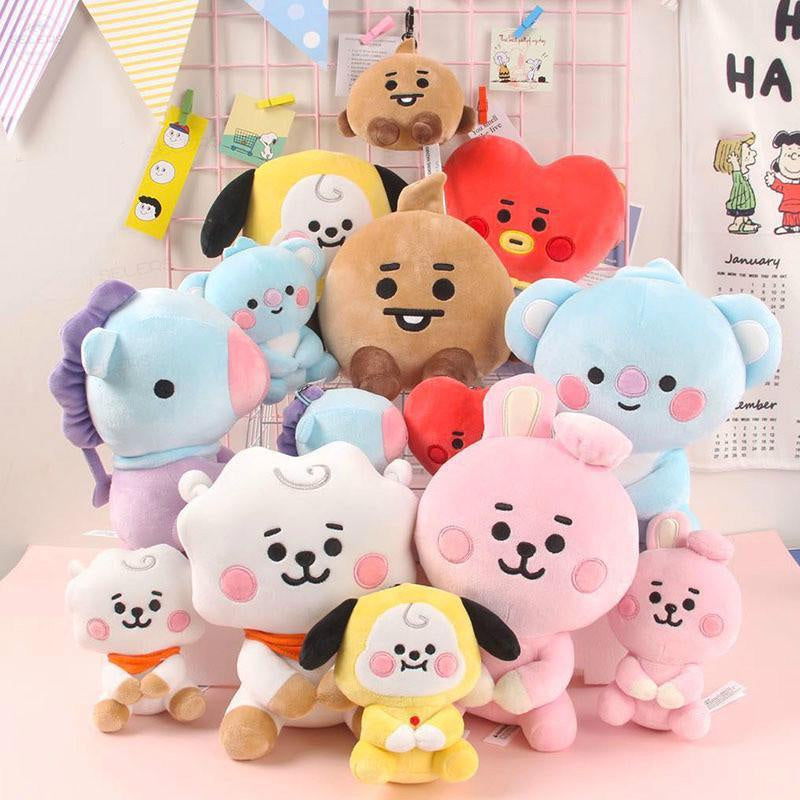 BT21 BTS Coleção K-pop 7 pelúcias 22cm