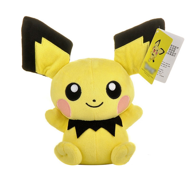 Boneco de pelúcia Pichu Pokémon 20cm