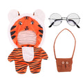 Kit Fantasia tigre com bolsa e óculos para Lalafanfan