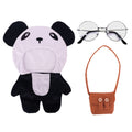 Kit Fantasia Panda com bolsa e óculos para Lalafanfan