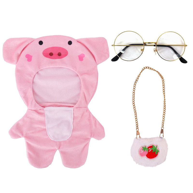 Kit Fantasia pig com bolsa e óculos para Lalafanfan